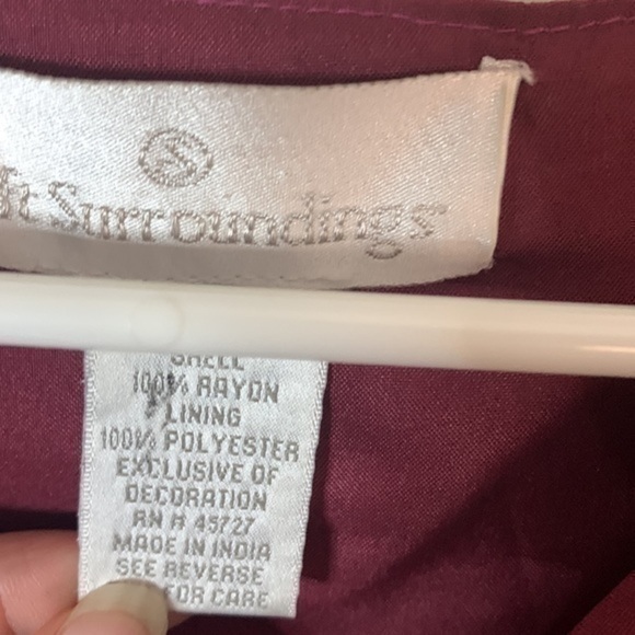 Soft Surroundings *VINTAGE* V Neck Embellished Tunic Size Small - Picture 5 of 5